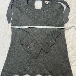 LC Lauren Conrad Gray Crew Neck Sweater